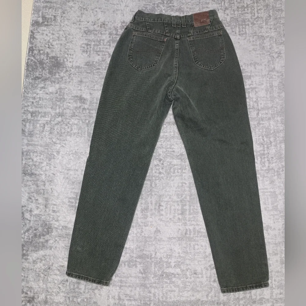 Vintage Lee Green High waist Mom Jeans Size Size 12 Short - Picture 13 of 13